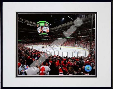 United Center 2009 - 2010 Playoffs Double Matted 8” x 10” Photograph in Black Anodized Aluminum Frame