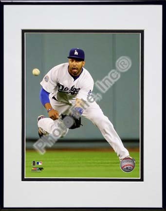 Matt Kemp 2010 Action "Dive" Double Matted 8” x 10” Photograph in Black Anodized Aluminum Frame