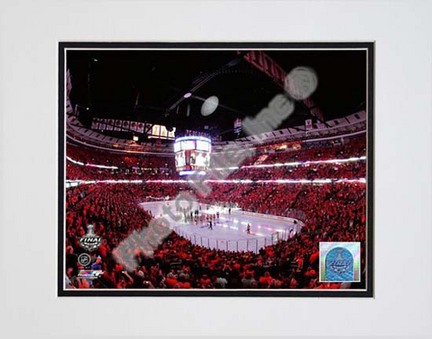 United Center Game Two of the 2010 NHL Stanley Cup Finals (#5) Double Matted 8” x 10” Photograph (Unframed)