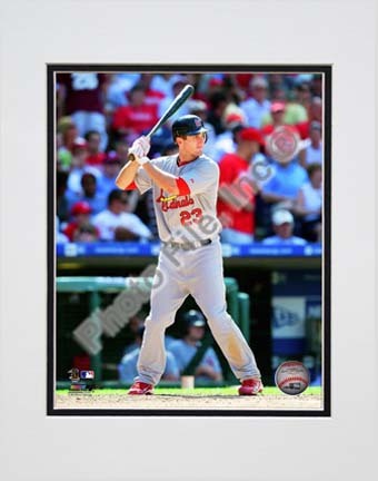 David Freese 2010 Action "Stance" Double Matted 8” x 10” Photograph (Unframed)