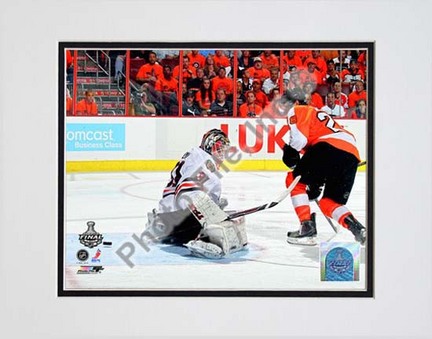 Claude Giroux 2009 - 2010 NHL Stanley Cup Finals Game 3 Action (#13) Double Matted 8” x 10” Photograph (Unframed)
