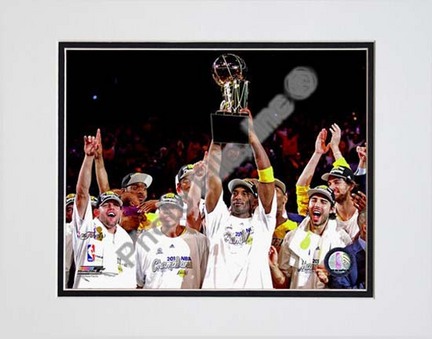 Los Angeles Lakers 2009 - 2010 NBA Finals Team Celebration (#22) Double Matted 8” x 10” Photograph (Unframed)