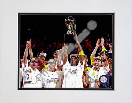 Los Angeles Lakers 2009 - 2010 NBA Finals Team Celebration (#22) Double Matted 8” x 10” Photograph (Unframed)