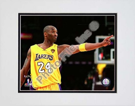 Kobe Bryant - 2010 NBA Finals Game 6 (#16) Double Matted 8” x 10” Photograph (Unframed)