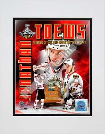 Jonathan Toews - 2010 Stanley Cup Conn Smythe Portrait Plus (#57) Double Matted 8” x 10” Photograph (Unframed)