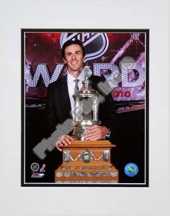 Ryan Miller - 2010 Vezina Trophy Double Matted 8” x 10” Photograph (Unframed)