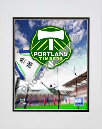 Portland Timbers 2010 "Team Logo" Double Matted 8” x 10” Photograph (Unframed)
