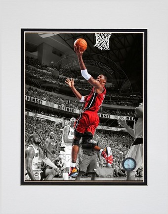 Chris Bosh Miami Heat 2011 NBA Finals "Game 3" Spotlight Action Double Matted 8" X 10" Photograph (U