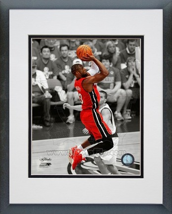 Dwyane Wade Miami Heat 2011 NBA Finals "Game 3" Spotlight Action (#21) Double Matted 8" X 10" Photog