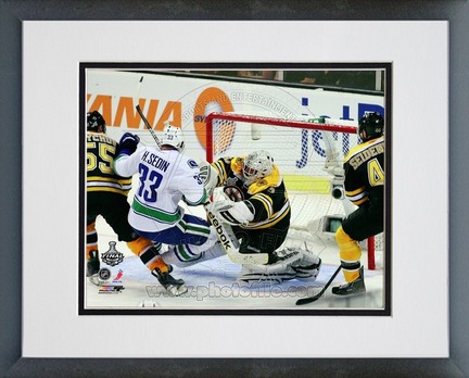 Tim Thomas Boston Bruins 2011 NHL Stanley Cup Finals "Game 3" Action (#20) Double Matted 8" X 10" Ph