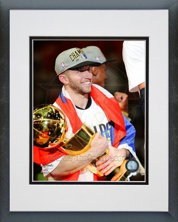 Jose Juan Barea Dallas Mavericks 2011 NBA Finals "Championship Trophy Game 6" (#44) Double Matted 8" X 10