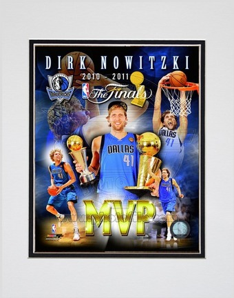 Dirk Nowitzki Dallas Mavericks 2011 NBA Finals "MVP Portrait Plus" Double Matted 8" X 10" Photograph
