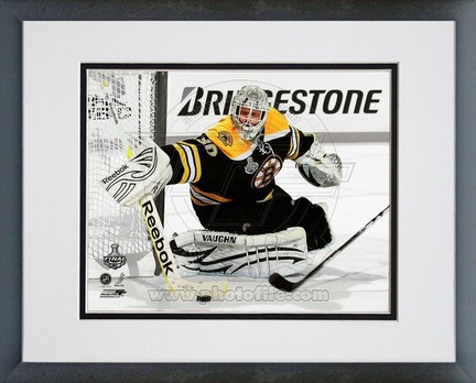 Tim Thomas Boston Bruins 2011 NHL Stanley Cup Finals "Game 6" Spotlight Action Double Matted 8" X 10"