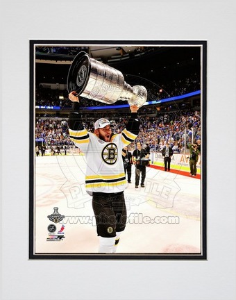 Nathan Horton Boston Bruins 2011 NHL Stanley Cup Finals "With the Stanley Cup" (#50) Double Matted 8" X 1