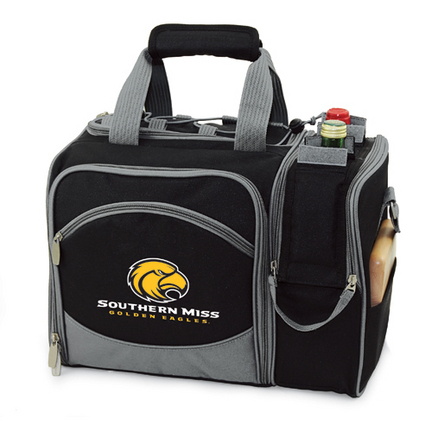 Southern Mississippi Golden Eagles "Malibu" Insulated Picnic Tote / Shoulder Pack with Screen Printed Logo