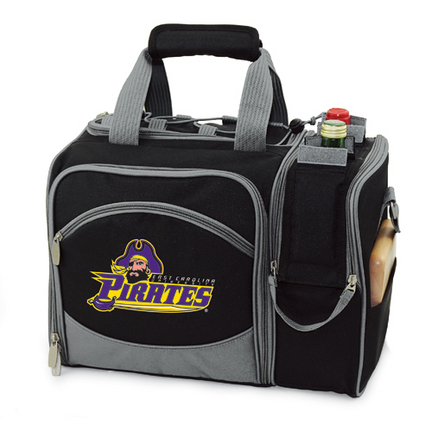 East Carolina Pirates "Malibu" Insulated Picnic Tote / Shoulder Pack with Screen Printed Logo