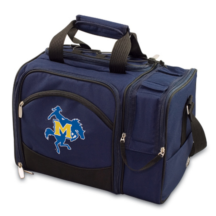 McNeese State Cowboys "Malibu" Insulated Picnic Tote / Shoulder Pack with Screen Printed Logo