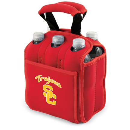 USC Trojans Red "Six Pack" Insulated Cooler Tote with Screen Printed Logo