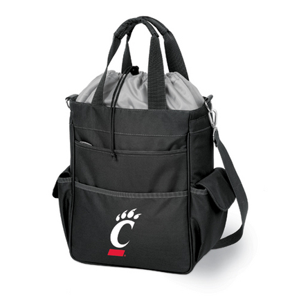 Cincinnati Bearcats Black "Activo" Waterproof Tote with Screen Printed Logo