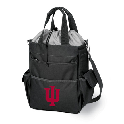 Indiana Hoosiers Black "Activo" Waterproof Tote with Screen Printed Logo