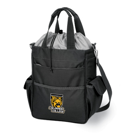 Colorado College Tigers Black "Activo" Waterproof Tote with Screen Printed Logo