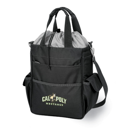 Cal Poly Mustangs Black "Activo" Waterproof Tote with Screen Printed Logo