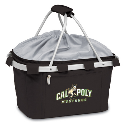 Cal Poly Mustangs "Metro" Picnic Basket with Screen Printed Logo