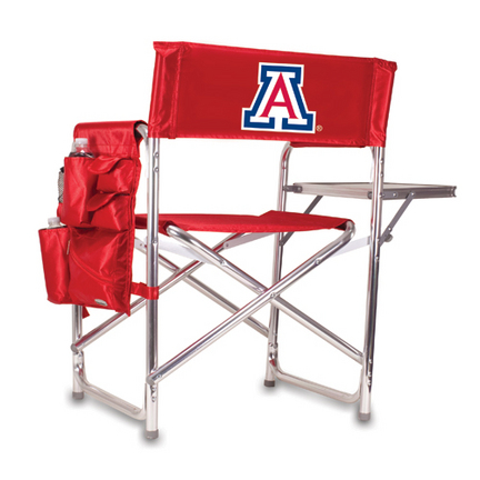 Arizona Wildcats Red Sports Chair with Screen Printed Logo