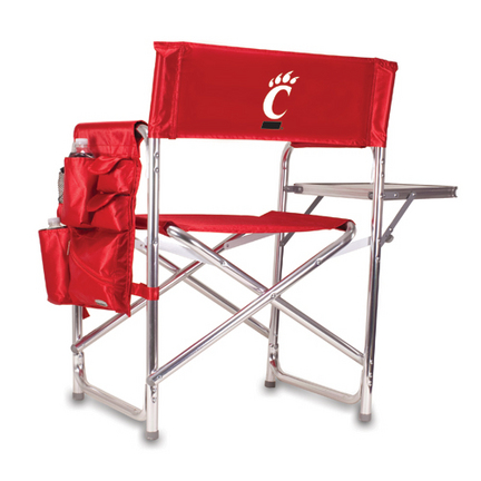 Cincinnati Bearcats Red Sports Chair with Screen Printed Logo