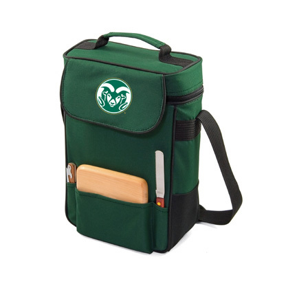 Colorado State Rams "Duet" Wine and Cheese Tote with Screen Printed Logo