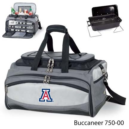 Arizona Wildcats Tote with Cooler, 3-Piece BBQ Set and Grill
