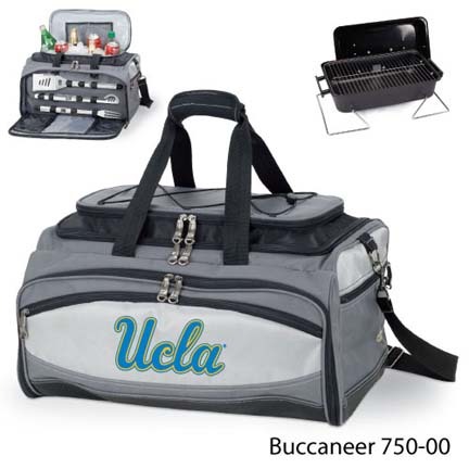 UCLA Bruins Tote with Cooler, 3-Piece BBQ Set and Grill