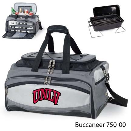 Las Vegas (UNLV) Runnin' Rebels Tote with Cooler, 3-Piece BBQ Set and Grill