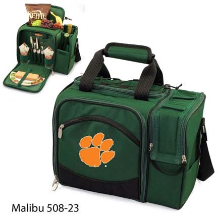 Clemson Tigers "Malibu" Insulated Picnic Tote / Shoulder Pack with Screen Printed Logo