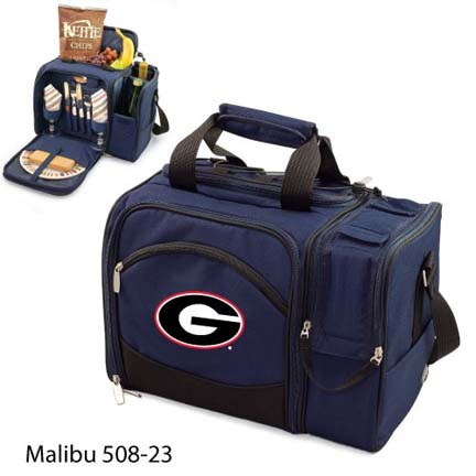 Georgia Bulldogs "Malibu" Insulated Picnic Tote / Shoulder Pack with Screen Printed Logo