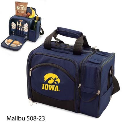 Iowa Hawkeyes "Malibu" Insulated Picnic Tote / Shoulder Pack with Screen Printed Logo