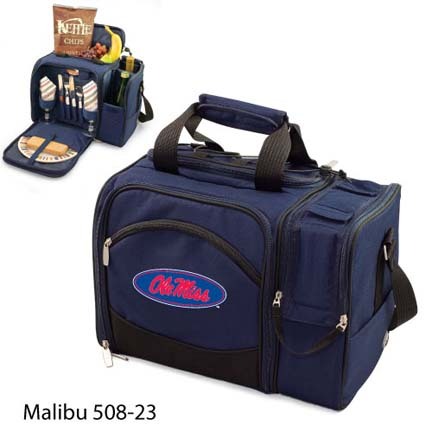Mississippi (Ole Miss) Rebels "Malibu" Insulated Picnic Tote / Shoulder Pack with Screen Printed Logo