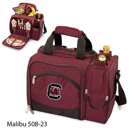 South Carolina Gamecocks "Malibu" Insulated Picnic Tote / Shoulder Pack with Screen Printed Logo