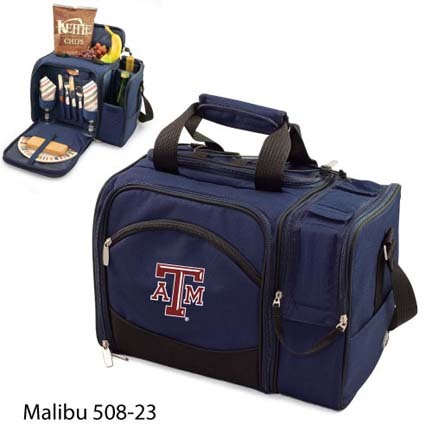 Texas A & M Aggies "Malibu" Insulated Picnic Tote / Shoulder Pack with Screen Printed Logo
