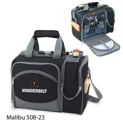Vanderbilt Commodores "Malibu" Insulated Picnic Tote / Shoulder Pack with Screen Printed Logo