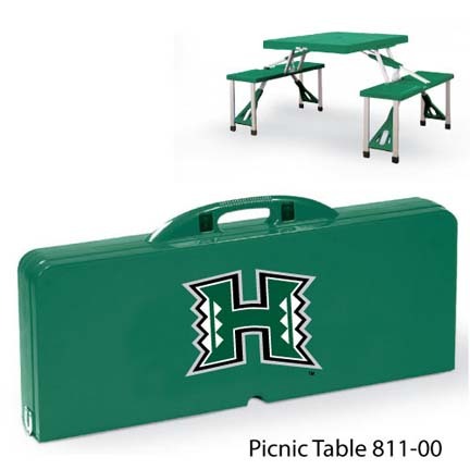 Hawaii Rainbow Warriors Portable Folding Table and Seats
