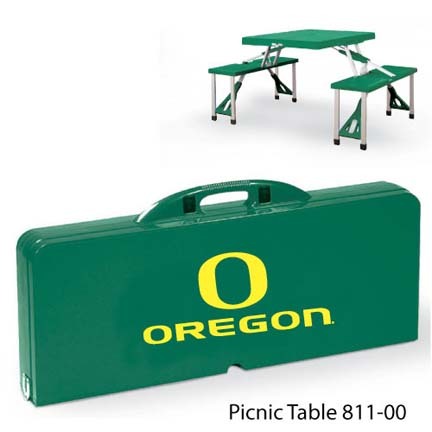 Oregon Ducks Portable Folding Table and Seats