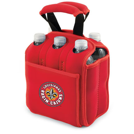 Louisiana (Lafayette) Ragin' Cajuns "Six Pack" Insulated Cooler Tote with Screen Printed Logo