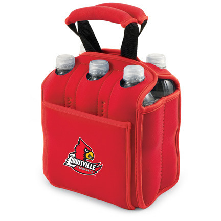 Louisville Cardinals "Six Pack" Insulated Cooler Tote with Screen Printed Logo