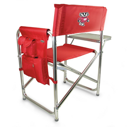 Wisconsin Badgers Aluminum Sports Chair