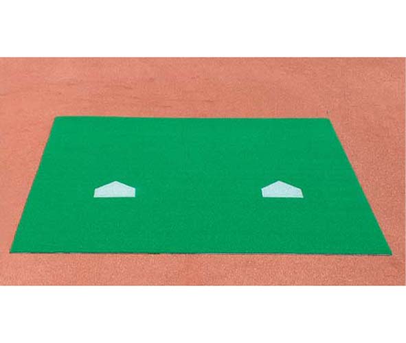 ProMounds 12'x12' Bull Pen Mat with 2 Throw Down Home Plates