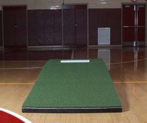 4' Wide Collegiate Pitching Mound - Green Colored Turf