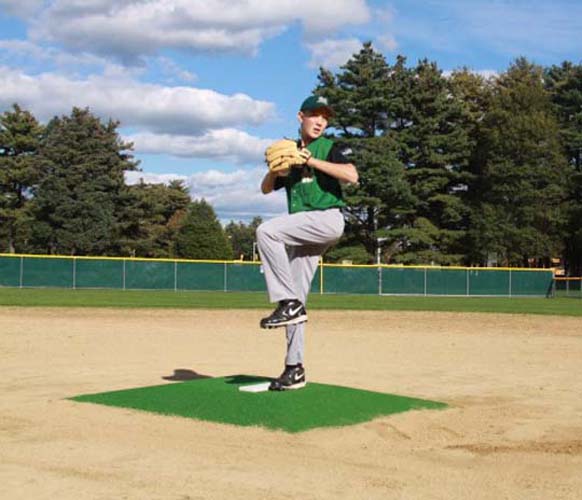 ProMounds Little League Pitching Game Mound - "Bronco Style" in Green Turf