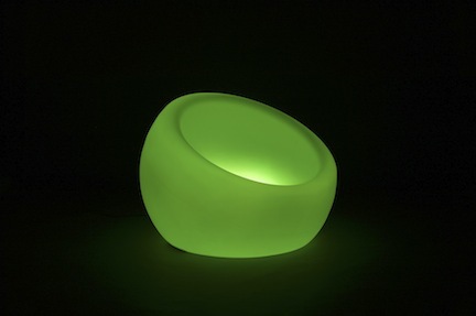 Lighted Moon Chair (Indoor / Outdoor - No Bulb) from Pool Shot