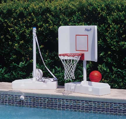 Spike and Splash Water Volleyball-Basketball System Game Combo by Pool Shot